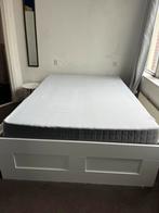 IKEA BRIMNES tweepersoonsbed - Goede staat!, Huis en Inrichting, Slaapkamer | Bedden, Ophalen, Gebruikt, Wit, Tweepersoons