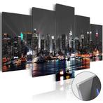 15 New York Skyline Acrylglas Schilderij 5Luik 200x100 Nieuw, Nieuw, 125 cm of meer, Ophalen of Verzenden, Schilderij