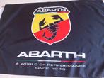 ABARTH BANNER 60X90 CM MET BEVETIGGINGS OGEN, Auto diversen, Wieldoppen, Ophalen of Verzenden, Nieuw
