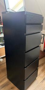 IKEA Malm ladekast met spiegel - zwartbruin zeer goede staat, Ophalen, Overige materialen, Minder dan 50 cm, 5 laden of meer