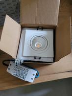 7 Matwitte LED spots vierkant 2700K 8W, Metaal of Aluminium, Nieuw, Ophalen of Verzenden, Modern