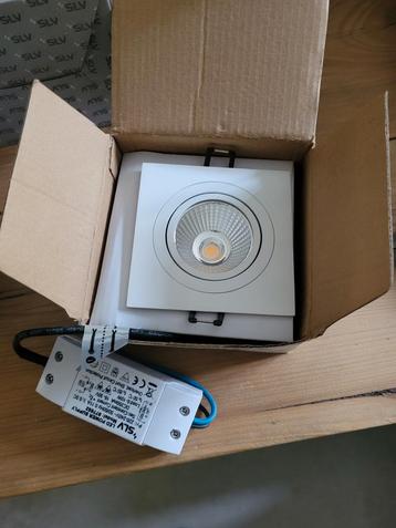 7 Matwitte LED spots vierkant 2700K 8W beschikbaar voor biedingen