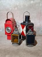 Oude antieke seinlamp treinlamp werklamp trein spoor, Ophalen of Verzenden