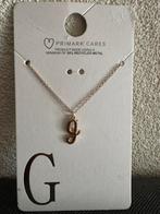 Nieuw: goeudkleurige ketting met hanger, Nieuw, Ophalen of Verzenden, Goud, Overige materialen