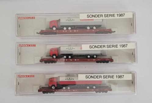 N-Spoor Fleischman 100 Jahre Rollende Landstrasse, Hobby en Vrije tijd, Modeltreinen | N-Spoor, Nieuw, Wagon, Fleischmann, Ophalen of Verzenden