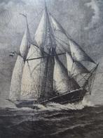 Ets zeilschip Willem Barendsz, Maarten Langbroek, Antiek en Kunst, Verzenden