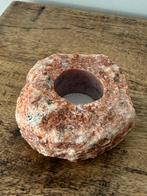 Edelsteen Waxinelichthouder, Huis en Inrichting, Woonaccessoires | Kandelaars en Kaarsen, Overige materialen, Gebruikt, Wit, Ophalen of Verzenden