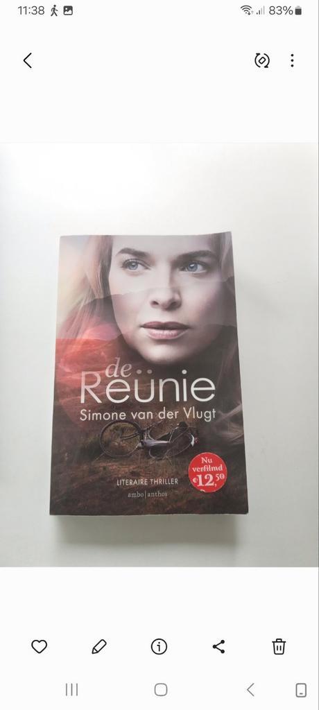 Simone van der Vlugt - De reünie, Boeken, Thrillers, Zo goed als nieuw, Nederland, Ophalen of Verzenden