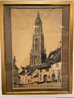 Curenatoren te Rhenen, grote ets door Joh. LeRoy, Antiek en Kunst, Kunst | Etsen en Gravures, Ophalen of Verzenden