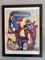 Man and dog, Antiek en Kunst, Kunst | Schilderijen | Abstract, Ophalen of Verzenden