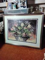 Prachtig ingelijst stilleven, Ophalen of Verzenden, 50 tot 75 cm, Schilderij