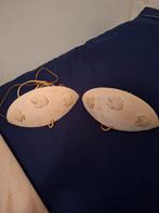 Vintage Schelpen Wandlampen - Set van 2, Ophalen, Gebruikt, Overige materialen, Vintage