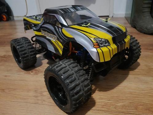 OVERCOMPLETE RTR 3S 4x4 MONSTER TRUCK 1:10 SNELLE AUTO!, Hobby en Vrije tijd, Modelbouw | Radiografisch | Auto's, Zo goed als nieuw