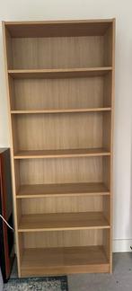 Ikea eikenfineer Billie boekenkast ZGAN, Ophalen, Met plank(en), 50 tot 100 cm, Zo goed als nieuw