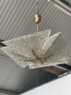 vintage ice glass lamp JT kalmar 1960, Ophalen, Gebruikt, Aalsmeer, Redesign vintage