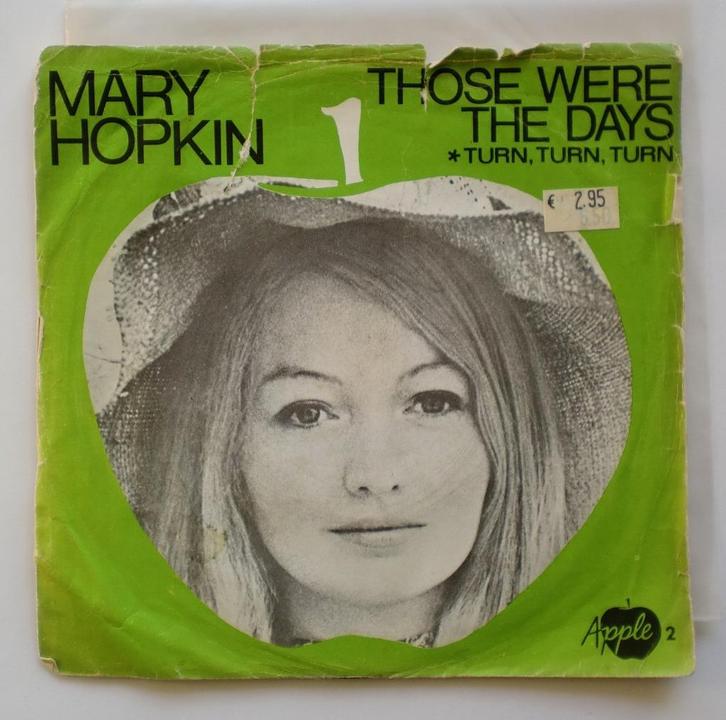 Mary Hopkin - Those were the days / Turn, turn (single 1968), Cd's en Dvd's, Vinyl Singles, Gebruikt, Single, Pop, 7 inch, Ophalen of Verzenden