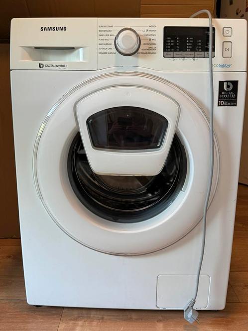 SamSung AddWash 8Kg (wit), Witgoed en Apparatuur, Wasmachines, Gebruikt, Voorlader, 6 tot 8 kg, 85 tot 90 cm, 1200 tot 1600 toeren