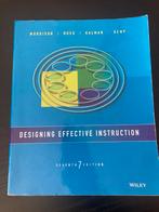 Designing Effective Instruction - Morrison, Ross, Ophalen of Verzenden, Zo goed als nieuw, Niet van toepassing, Wiley