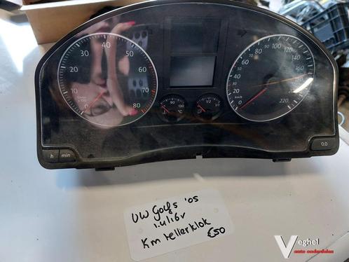 VW Golf 5 1.4/16v km tellerklok '05, Auto-onderdelen, Dashboard en Schakelaars, Gebruikt, Ophalen of Verzenden