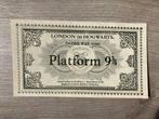 Harry Potter platform 9 3/4 ticket, Verzamelen, Harry Potter, Nieuw, Ophalen of Verzenden
