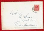 Envelop uit Harlingen naar Enkhuizen - 1918 (pst. Harlingen), Postzegels en Munten, Brieven en Enveloppen | Nederland, Ophalen of Verzenden