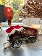 Indonesische Fiets, Beeld en Bak - Decoratief woondeco, Ophalen of Verzenden