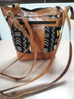 NIEUW!! Cognac leren schoudertas, Ophalen of Verzenden, Nieuw, Bruin, Leer