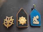 3 stuks militair oud o.a kraagspiegel MLV speld reg v Heutsz, Verzamelen, Militaria | Algemeen, Ophalen of Verzenden, Landmacht