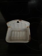 Wit emaille zeepbak emaille oud  Frans merk GBN zeldzaam, Antiek en Kunst, Ophalen of Verzenden