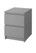 Malm nachtkastjes 2 stuks, Huis en Inrichting, Minder dan 45 cm, Zo goed als nieuw, Hout, 55 tot 70 cm