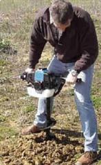 Motor- grondboor 3 Pk incl. 3 grondboren 100, 150 en 200 mm,, Ophalen of Verzenden, Nieuw, 250 cm of meer, Palen