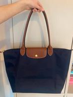 Longchamp le pilage original schoudertas L donkerblauw, Ophalen of Verzenden, Zo goed als nieuw, Blauw, Schoudertasje