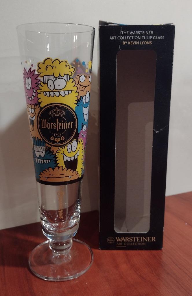 Warsteiner Art collection Kevin Lyons. (H), Verzamelen, Biermerken, Nieuw, Glas of Glazen, Overige merken, Ophalen of Verzenden
