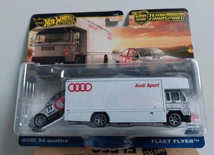 Hot Wheels Premium Team Transport Audi S4 Quattro, Hobby en Vrije tijd, Modelauto's | Overige schalen, Nieuw, Auto, Ophalen of Verzenden