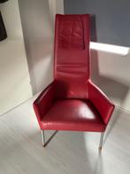Designstoel, Huis en Inrichting, Stoelen, Ophalen, Gebruikt, Leer, Rood