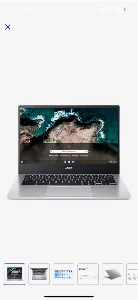 Acer Chromebook 514 - Zo goed als nieuw!, Computers en Software, Chromebooks, Zo goed als nieuw, 14 inch, 4 GB of minder, 32 GB of minder