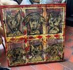 Merit Koops Schilderij modern hond kat, Antiek en Kunst, Ophalen of Verzenden