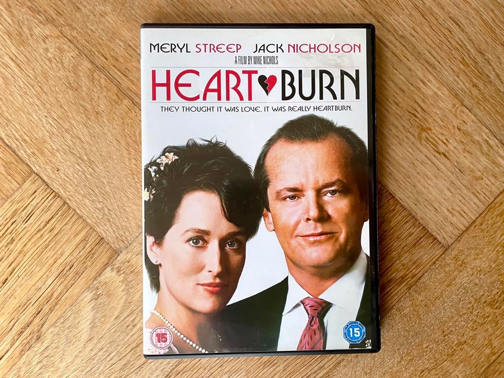 Heartburn (1986) op DVD - Jack Nicholson (krasvrij, met NL), 1980 tot heden, Ophalen of Verzenden, Zo goed als nieuw, Komedie