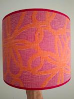 Handgemaakte lampenkap roze/oranje 30 cm, Huis en Inrichting, Ophalen of Verzenden, Zo goed als nieuw, Rond, 25 tot 50 cm