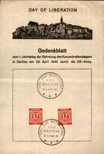 Duitsland - Djitse Rijk - Dachau - Gedenkblatt - 1945, Postzegels en Munten, Brieven en Enveloppen | Buitenland, Overige typen