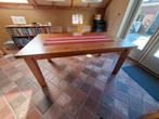 Massief grenen tafel, Huis en Inrichting, Tafels | Eettafels, Ophalen, 100 tot 150 cm, Antiek gebeitst, Zo goed als nieuw