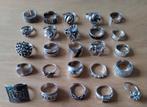 Lots zilveren ringen verschillende styles, Ophalen of Verzenden, Dame, Zo goed als nieuw, Zilver