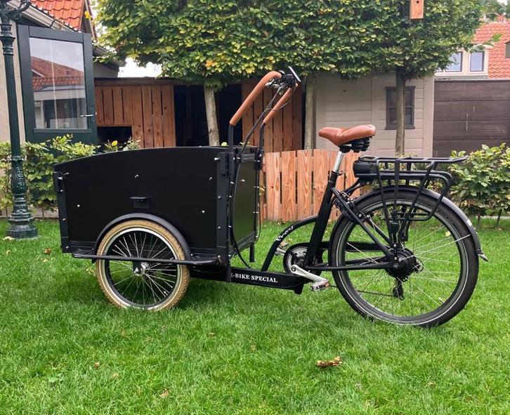 Troy elektrische bakfiets, Fietsen en Brommers, Fietsen | Bakfietsen, Gebruikt, Overige merken, 4 kinderen of meer, Elektrisch