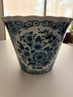 Diverse Delfts blauwe bloempotten, Antiek en Kunst, Ophalen