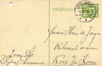 J. van As, Groot Ammers - 07.1940 - briefkaart beschikbaar voor biedingen