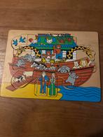 Houten Puzzel - De Ark van Noach, 2 tot 4 jaar, Gebruikt, Van hout, Meer dan 50 stukjes