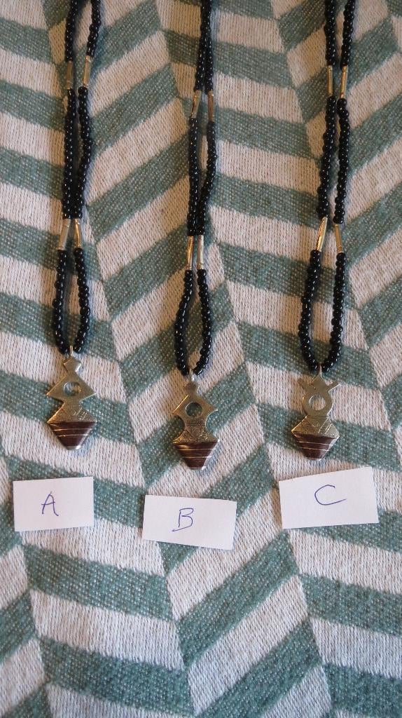 Toeareg kettingen Niger, collier, ambachtelijk, p/p/st, Sieraden, Tassen en Uiterlijk, Met hanger, Verzenden, Nieuw, Zilver