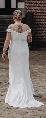 Zwangerschaps trouwjurk, Kleding | Dames, Trouwkleding en Trouwaccessoires, Ophalen, Zo goed als nieuw, Wit, Trouwjurk