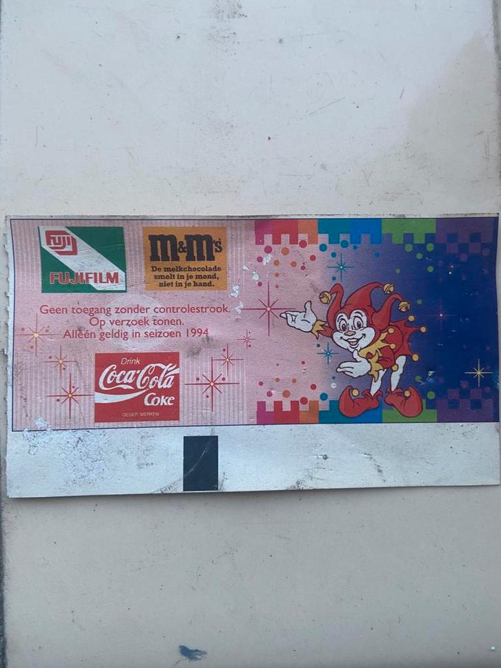 Efteling kaartje uit 1994. (Collecters item), Verzamelen, Efteling, Gebruikt, Overige typen, Ophalen of Verzenden