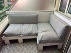 Leuke pallet hoekbank incl kussens, Tuin en Terras, Ophalen